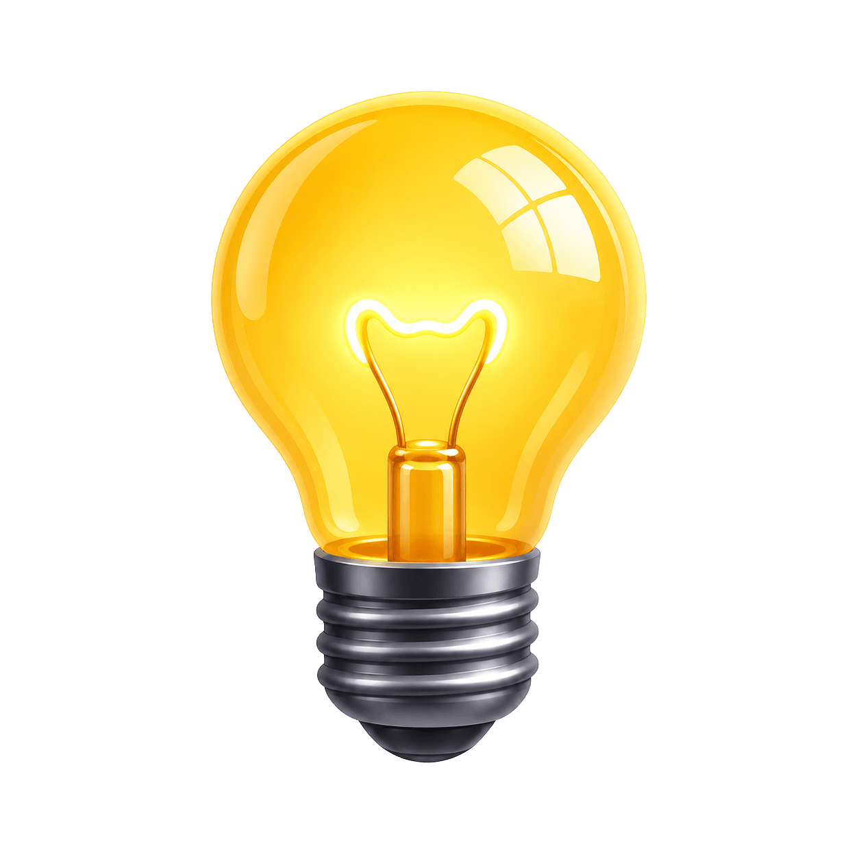 Yellow lightbulb
